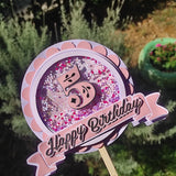 Kişiye Özel Cake Topper Pasta Süsü - HZL Craft